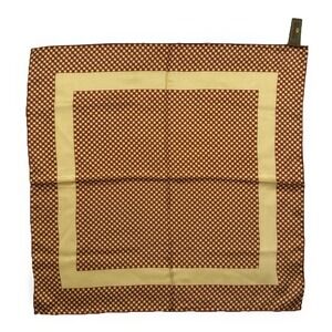 Vintage Trafalgar Pure Silk Pocket Square Geometric Made In Italy Handkerchief